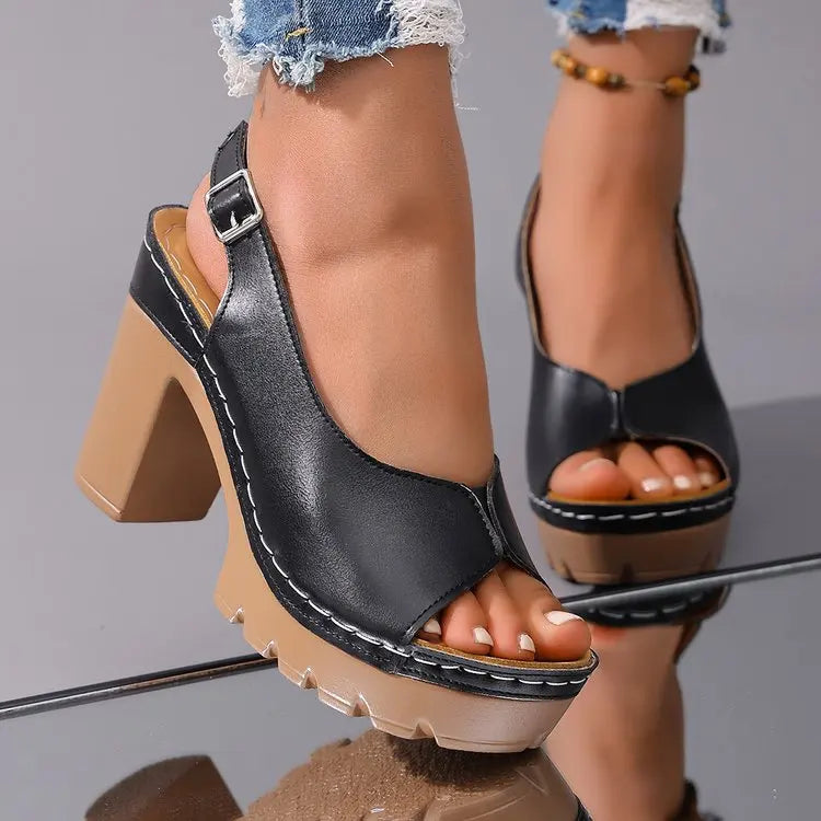 Hazel Orthopedic Block Sandals