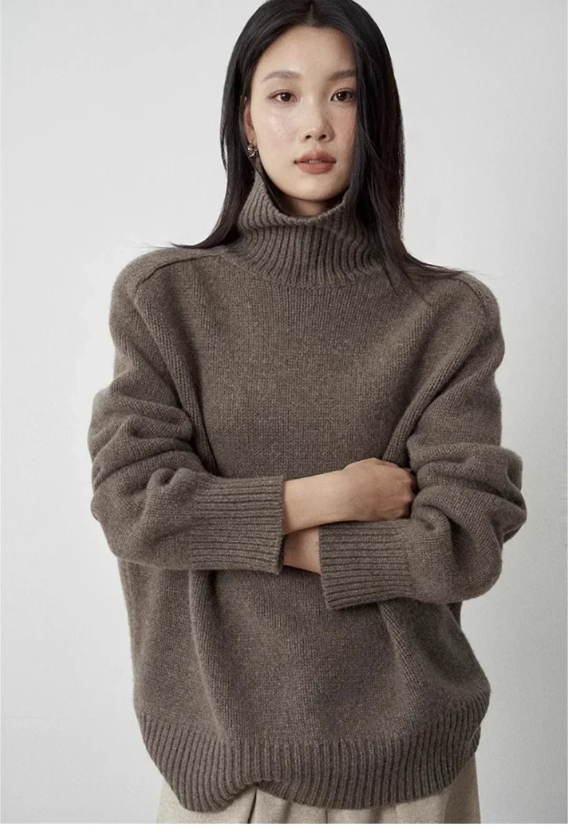 Ingrid Turtleneck Wool Sweater