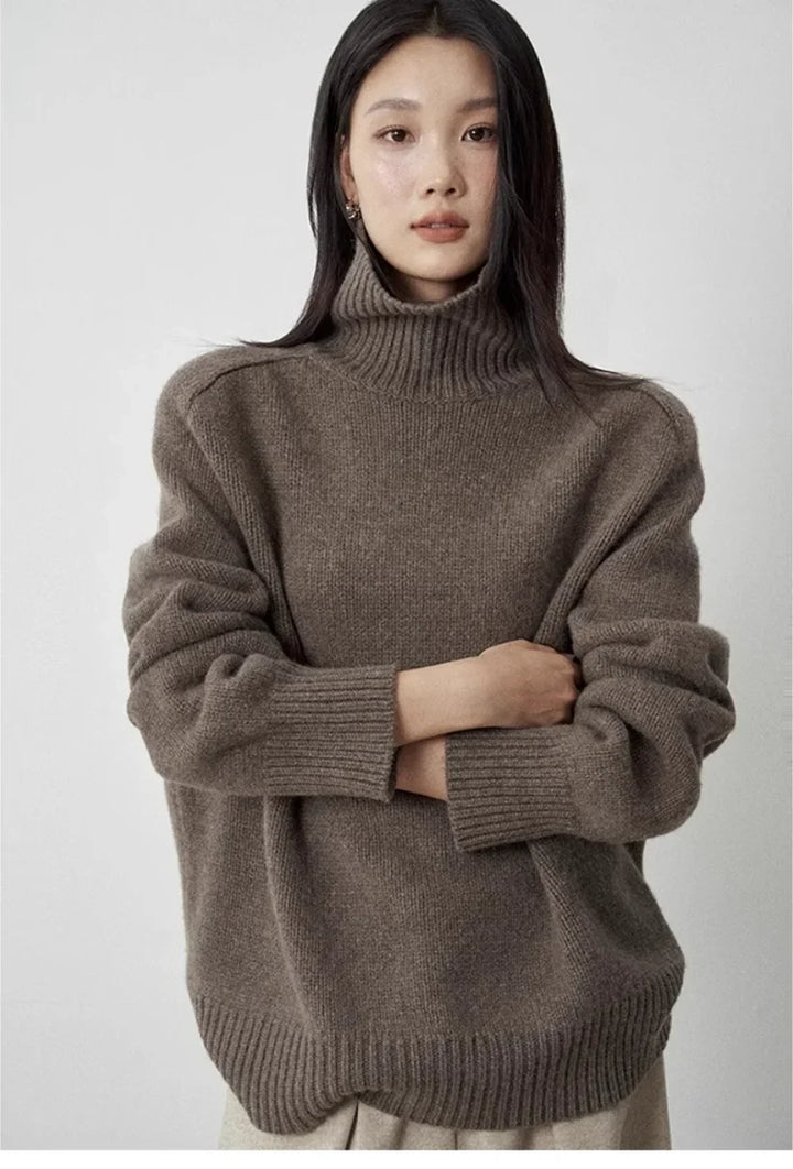 Ingrid Turtleneck Wool Sweater