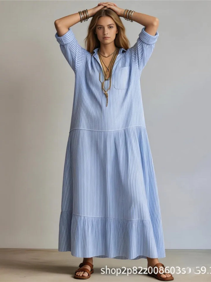 Madeline Striped Maxi Dress