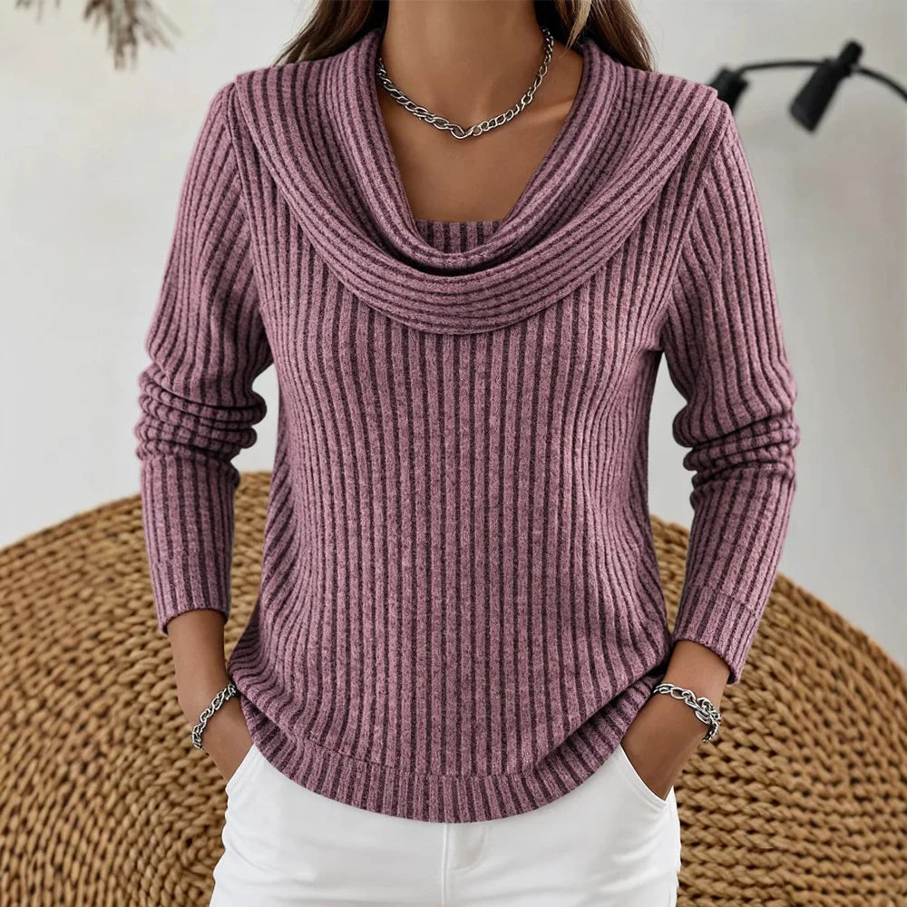 Ysolde Cowl Neck Sweater