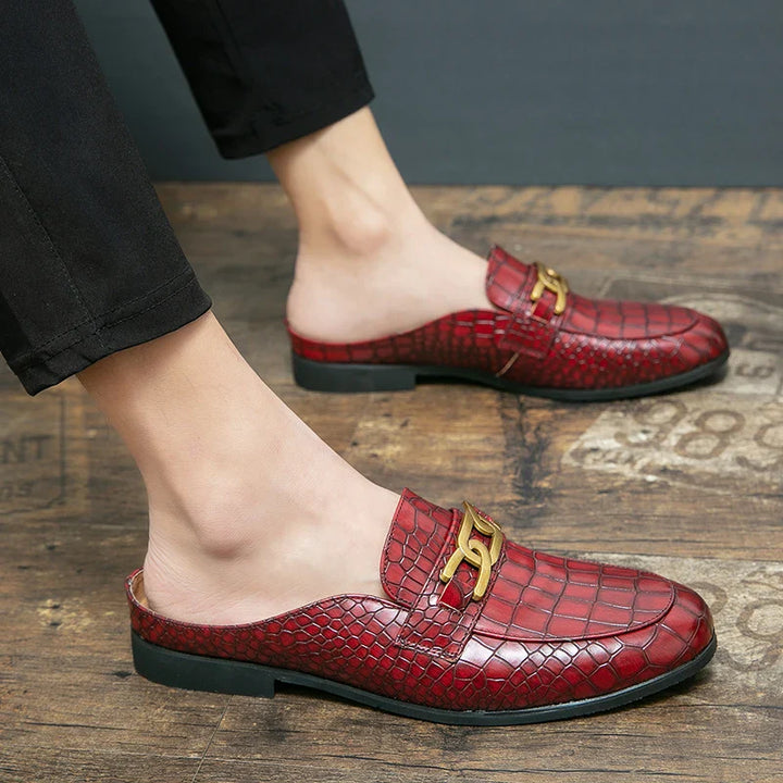 Brecken Leather Mule Loafers
