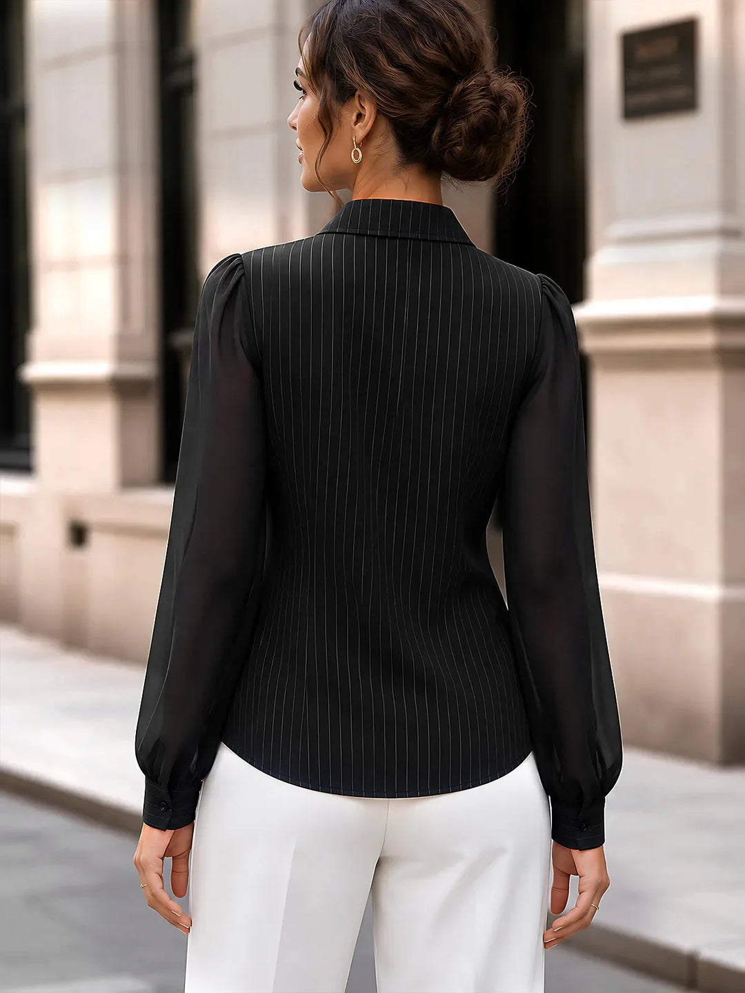 Adelina Belted Waist Blouse