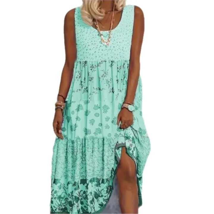 Roselyn Elegant Floral Midi Dress