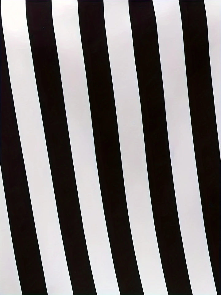 Judy Striped V Neck Blouse