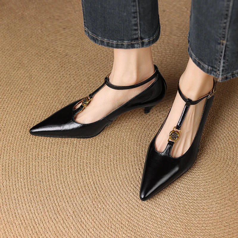 Judith Genuine Leather Heels