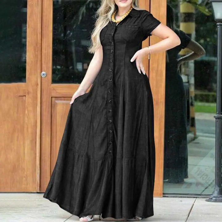 Miranda Ruffle Hem Maxi Dress