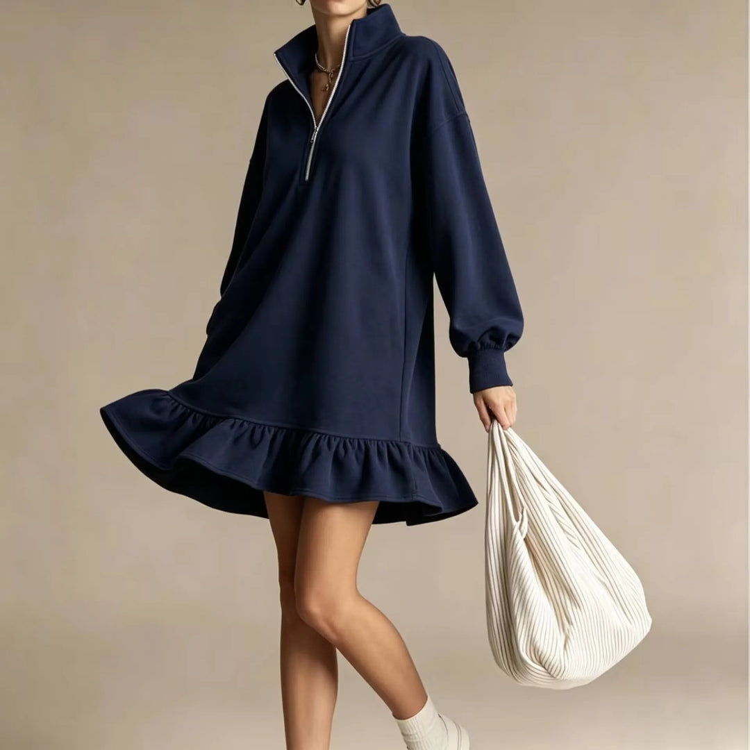 Ana Ruffle Hem Mini Dress