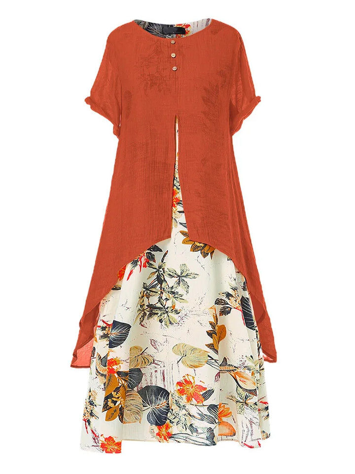 Juliana Floral Patchwork Maxi Dress