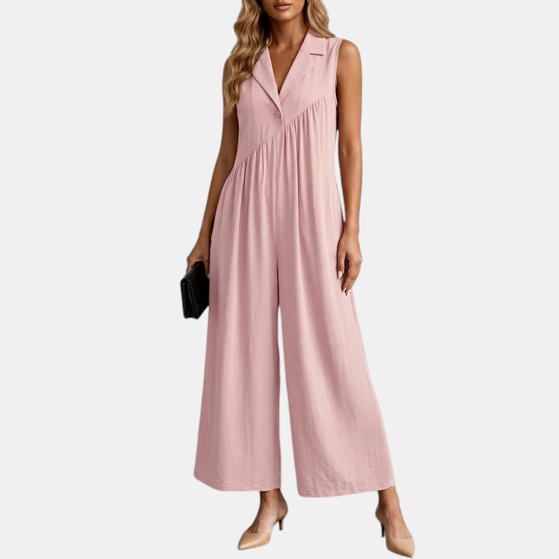 Cassandra Relaxed Wide Leg Jumpsuit