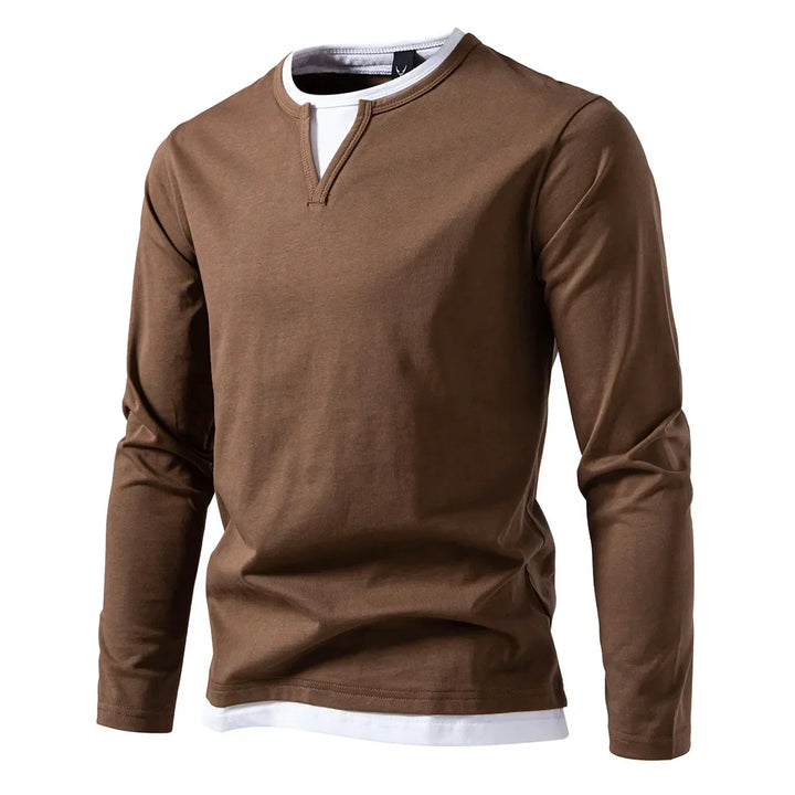 Marcello Henley Long Sleeve Shirt