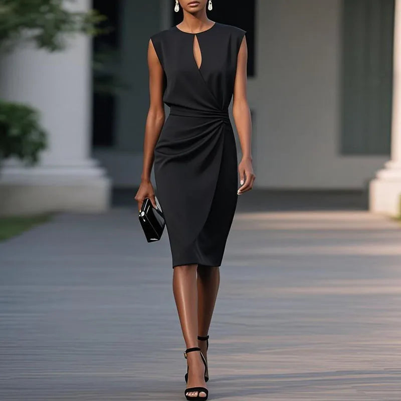 Marsha Ruched  Sophisticated Dress