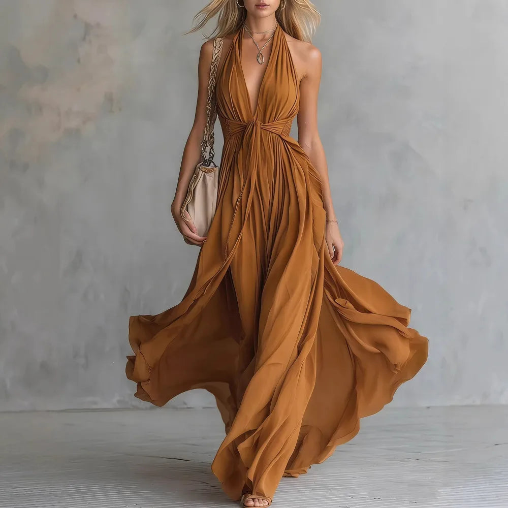 Rosana Flowy Evening Dress