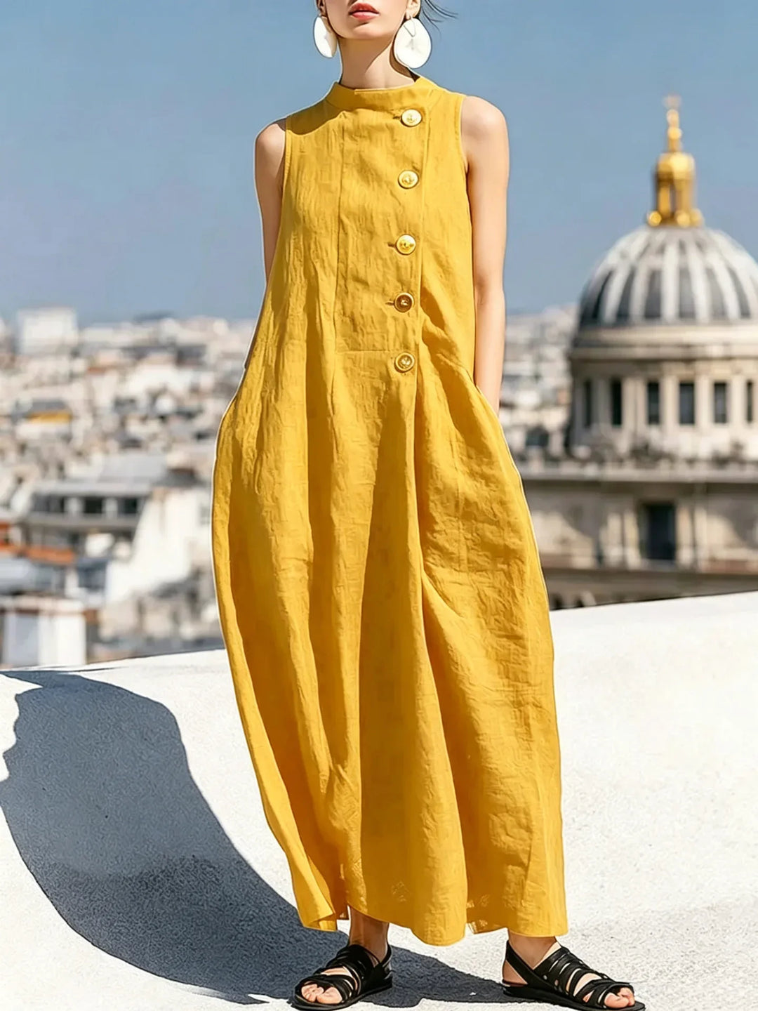 Diana Casual Pocket Maxi Dress