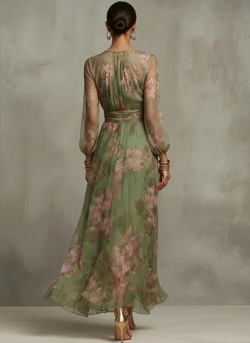 Seraphina Ruched Waist Maxi Dress