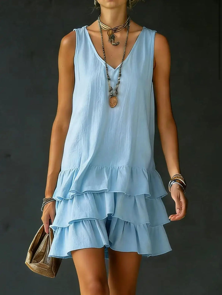 Theodora Ruffle Mini Dress