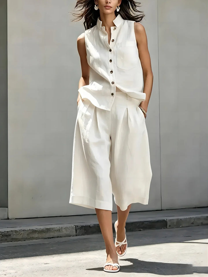 Jannet Effortless Vacation Shorts Set