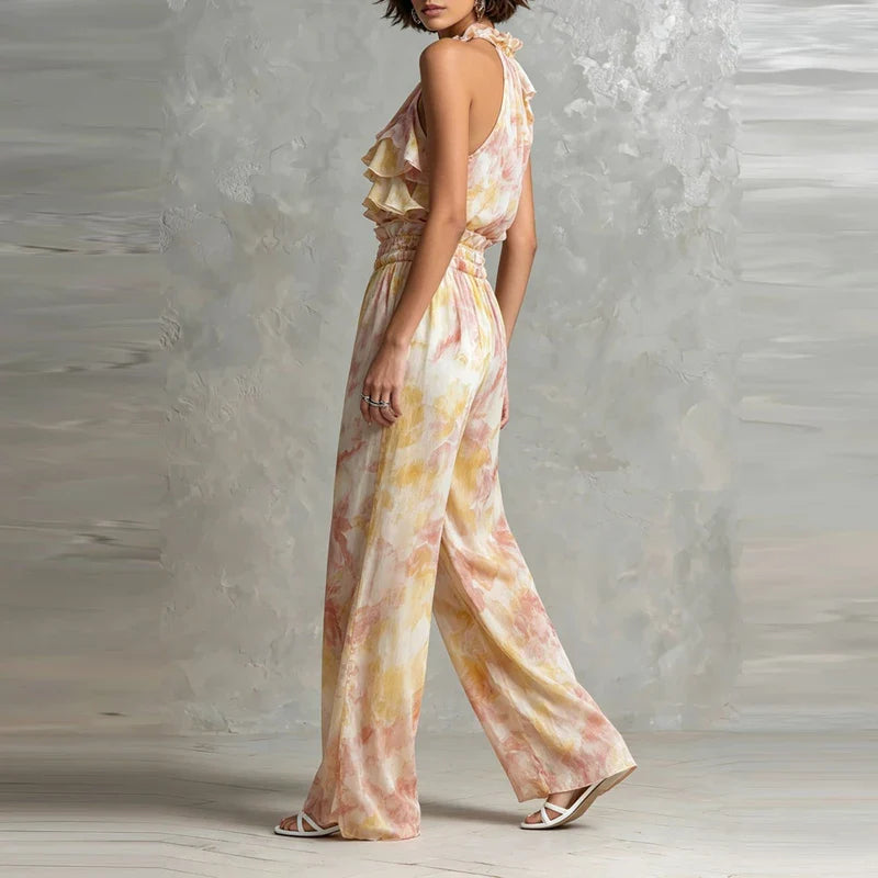 Amaya Ruffle Halter Co-Ord Set