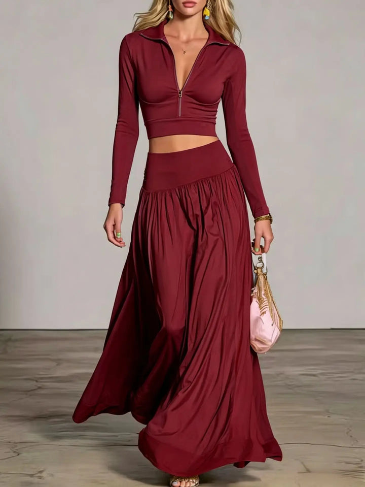Kira Relaxed Flowy Skirt Set