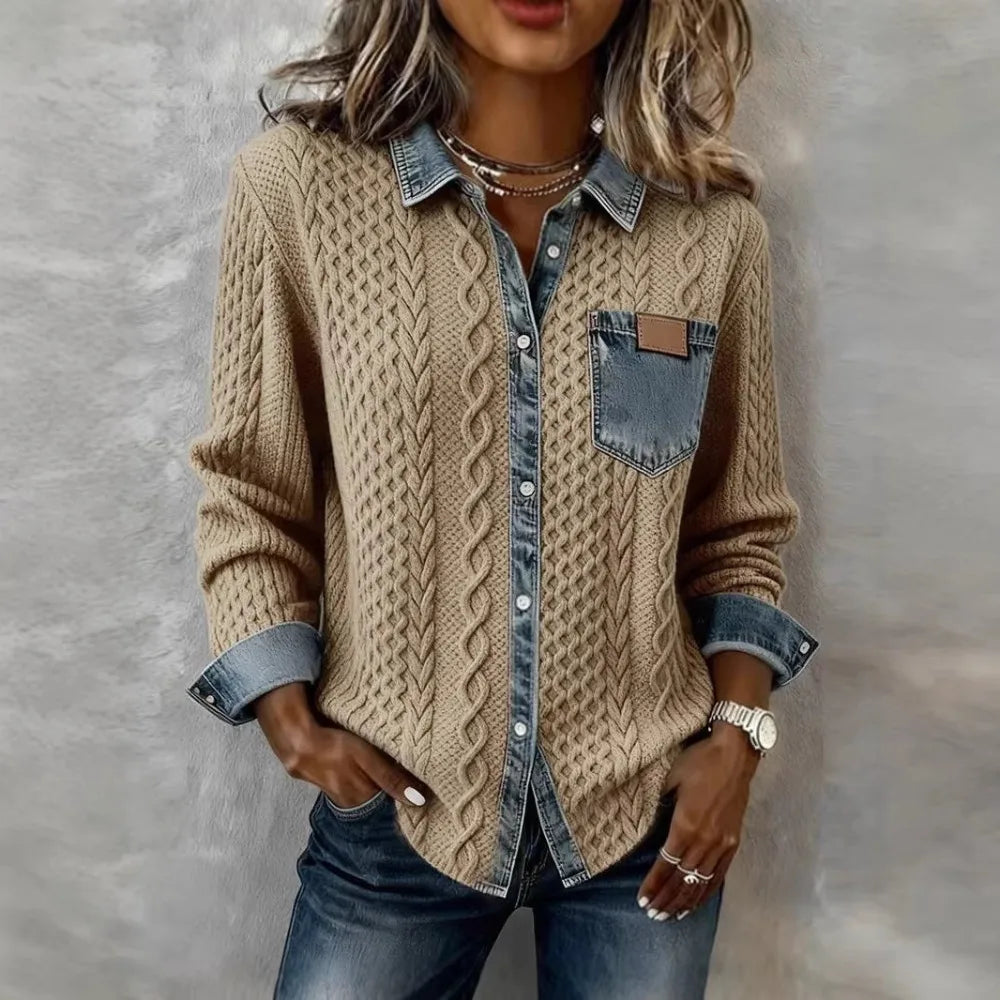 Odessa Cable Knit Overshirt