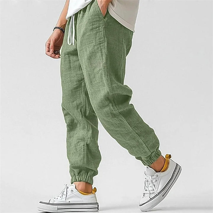Landon Cotton Linen Jogger Pants