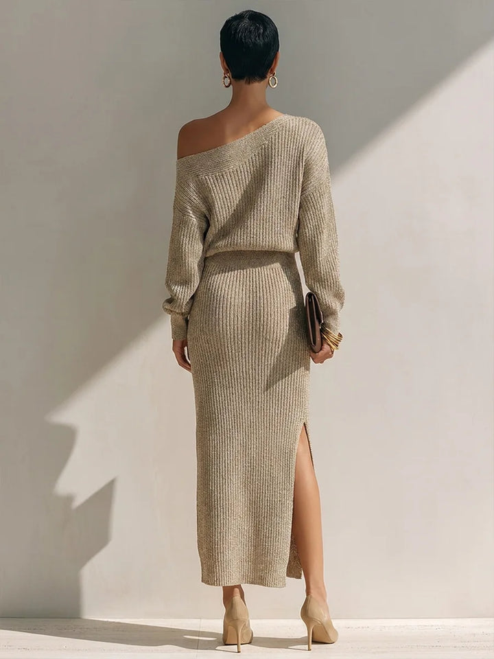 Daphne Off Shoulder Knit Set