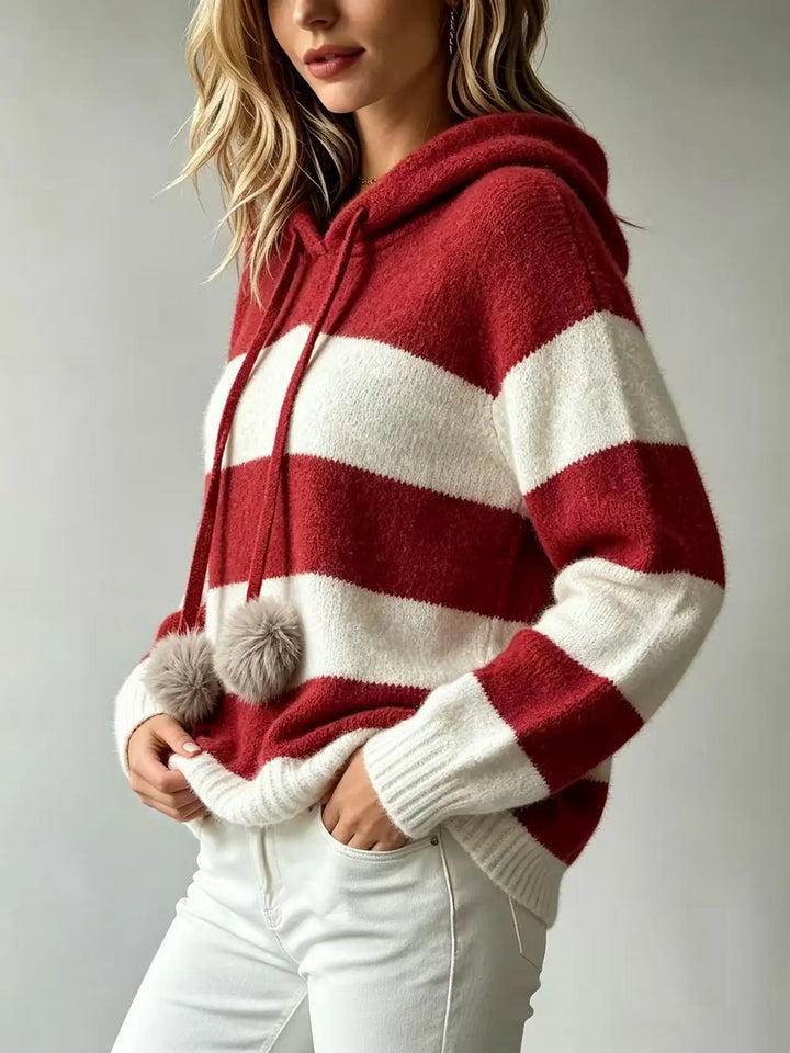 Winslow Striped Hoodie Sweater