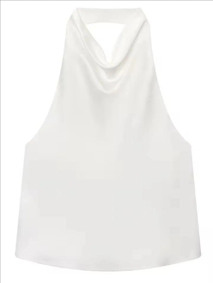 Lorelei Satin Halter Blouse