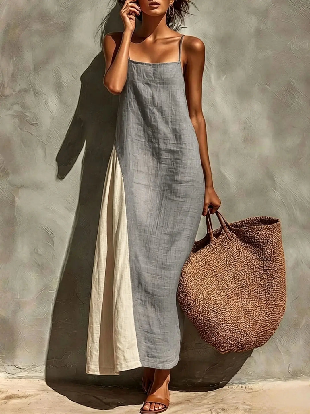 Lillian Relaxed Linen Maxi Dress