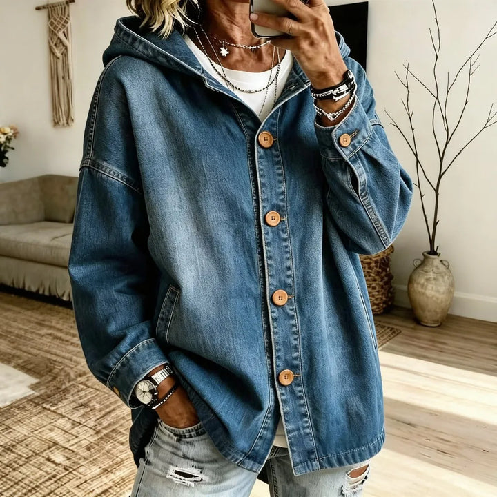 Aveline Hooded Denim Jacket