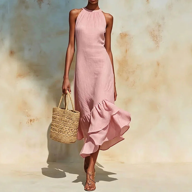 Alice Halter Neck Maxi Dress