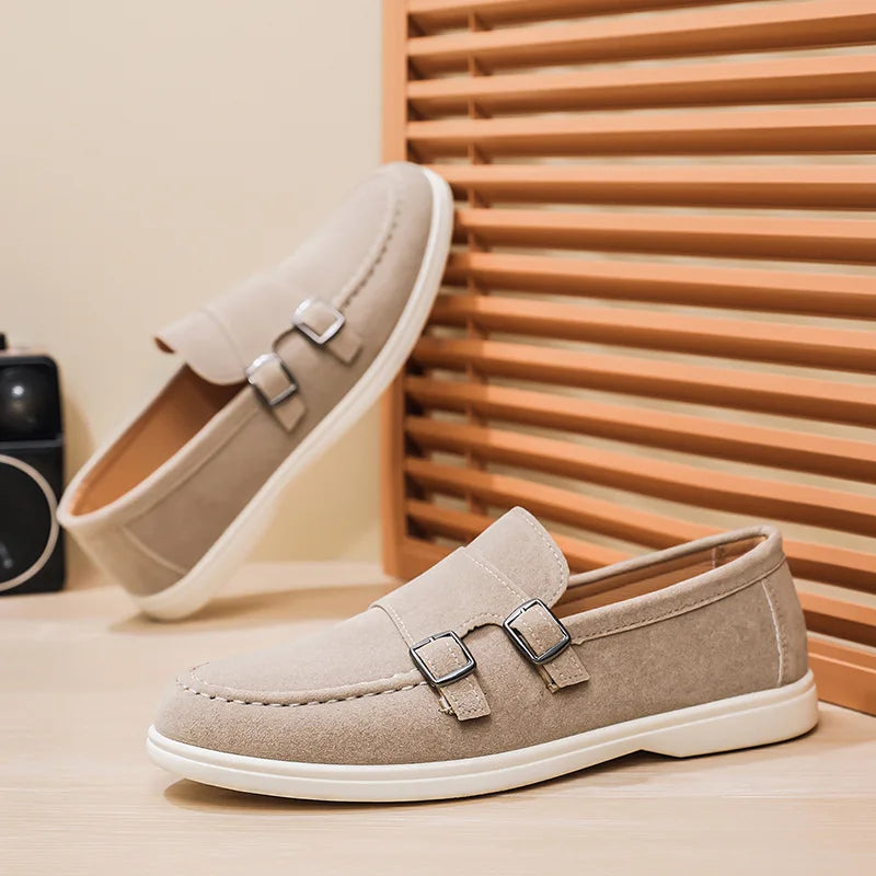 Lugano Orthopedic Double Buckle Loafers