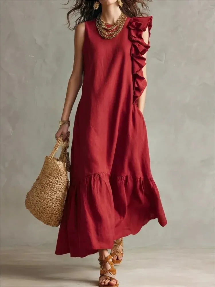 Lilliana Ruffle Maxi Dress