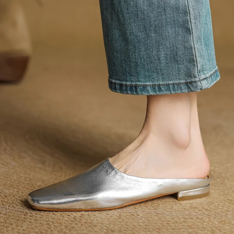 Morgan Genuine Leather Flats
