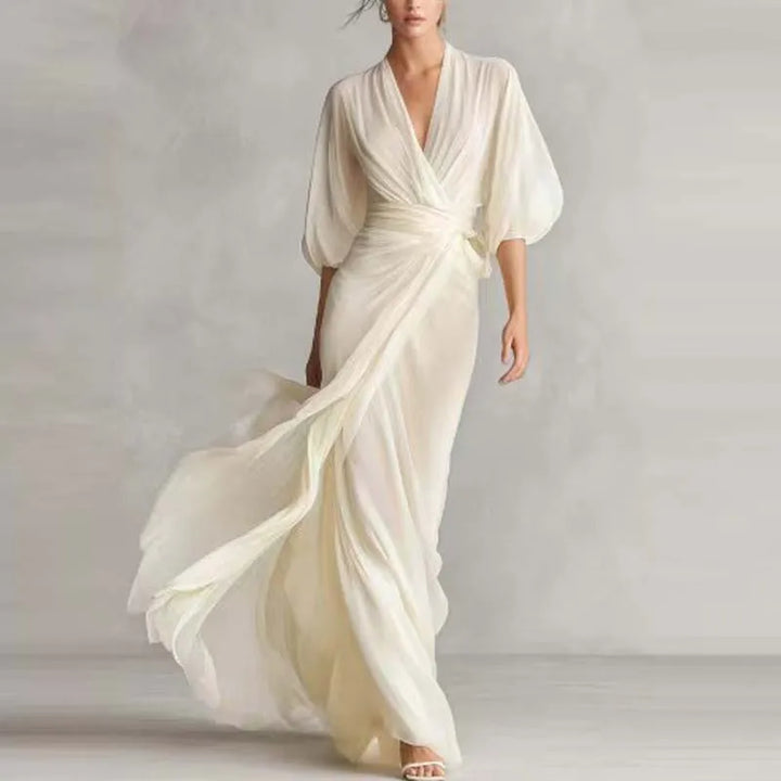 Vanessa V Neck Chiffon Dress
