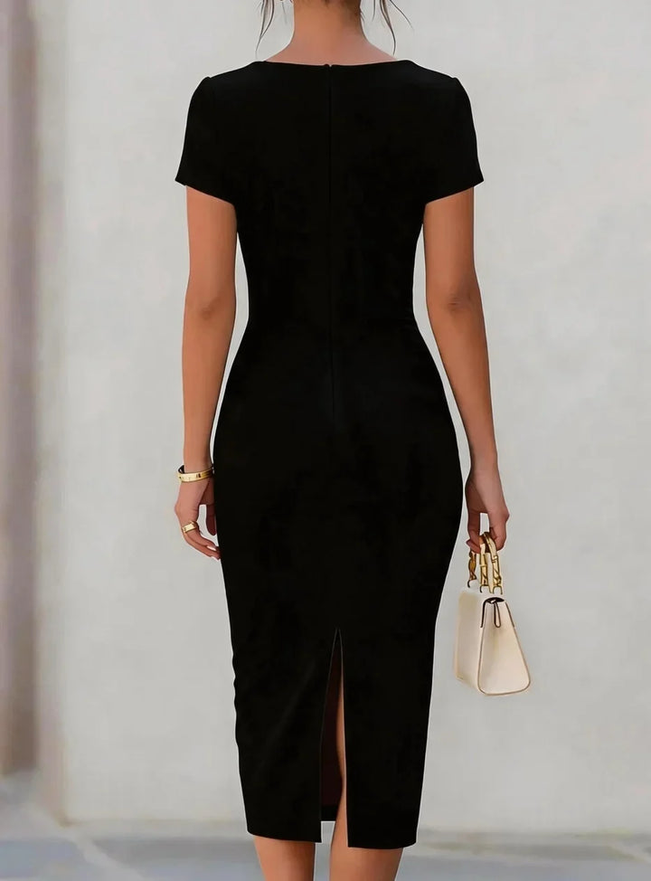 Annie Ruched Sheath Midi Dress