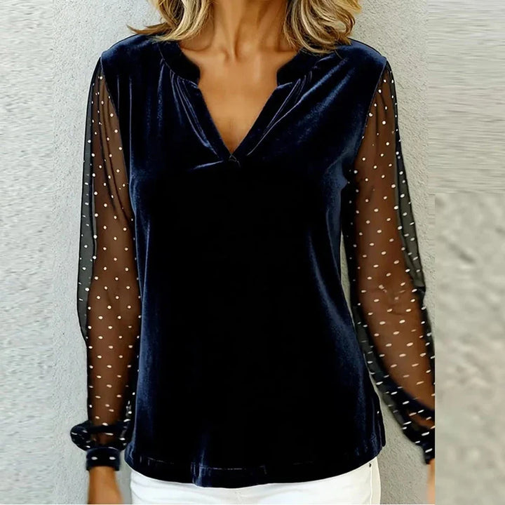 Linnea Sheer Sleeve Blouse