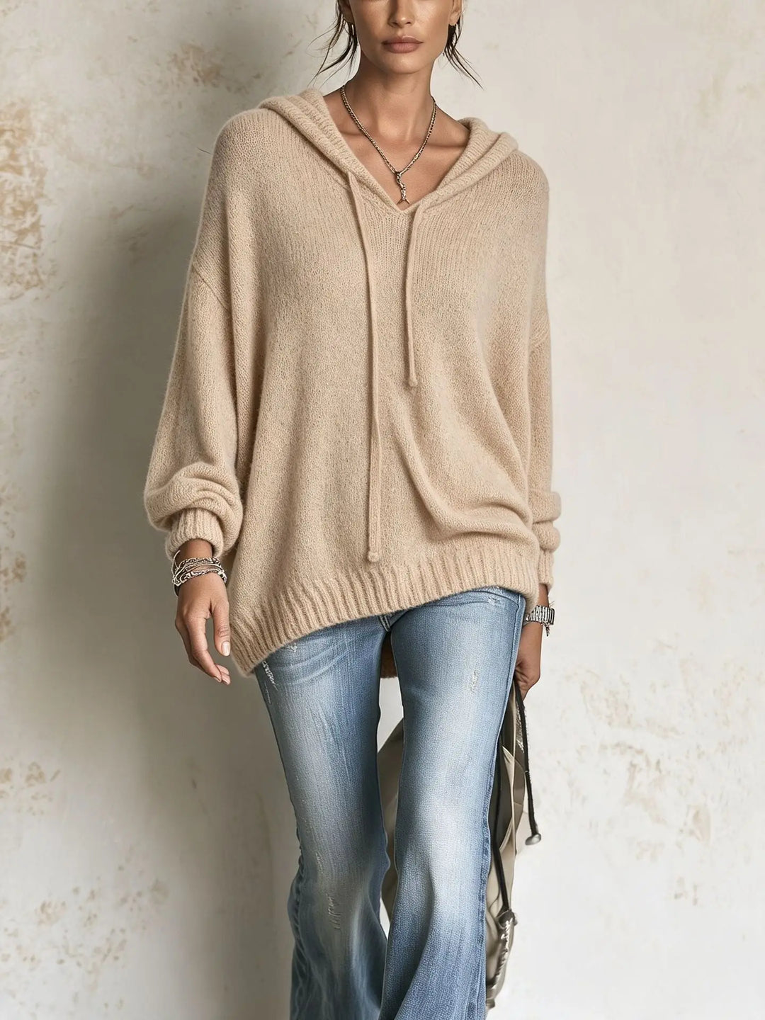 Larke Drawstring Hood Sweater