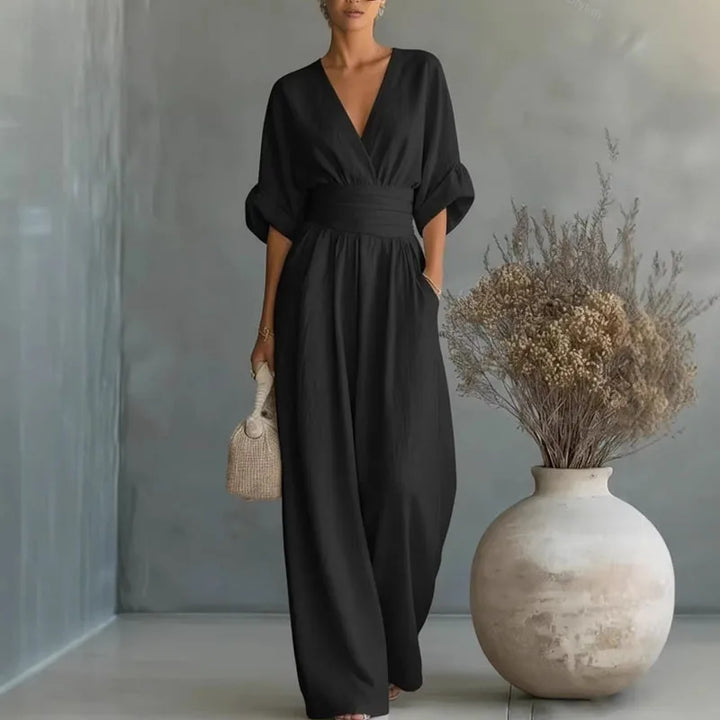 Helena V Neck Summer Jumpsuit