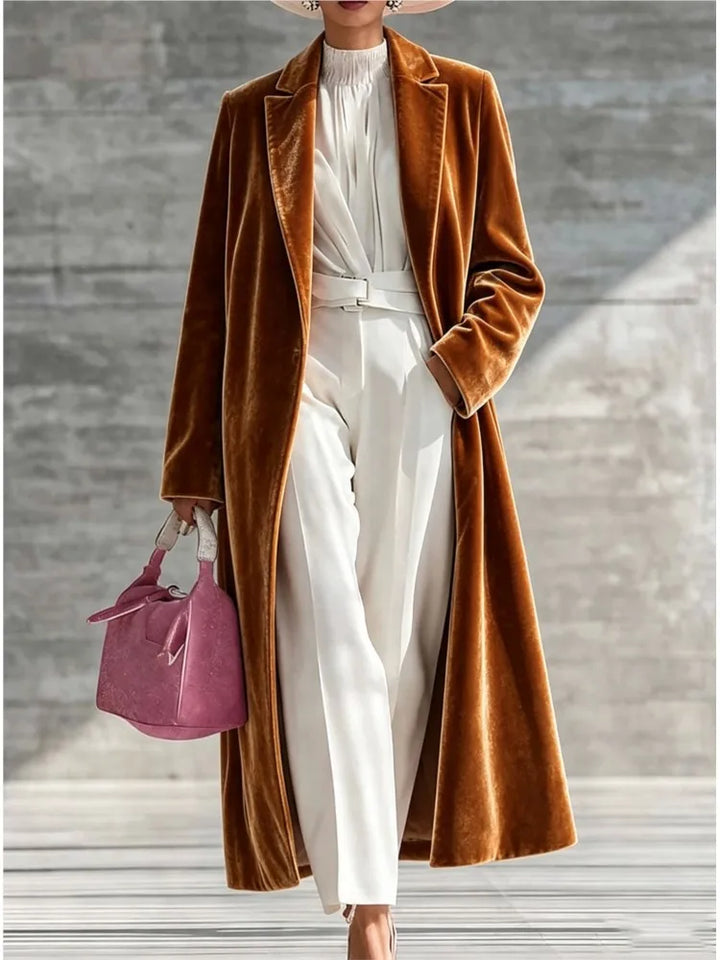 Guinevere Velvet Maxi Coat