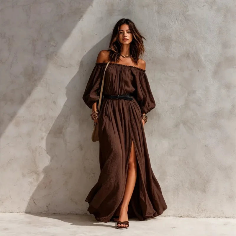 Arianna Off Shoulder Maxi Dress