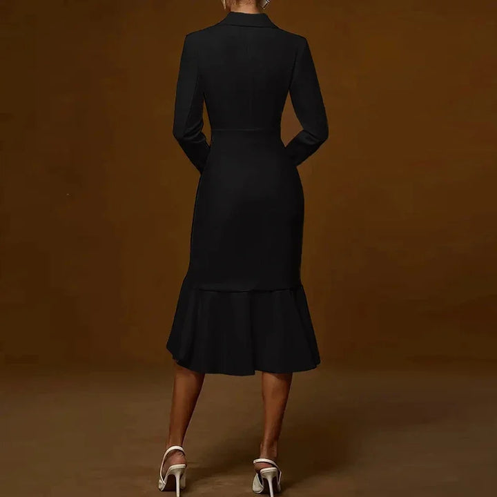 Sorena Tailored Bodycon Midi Dress