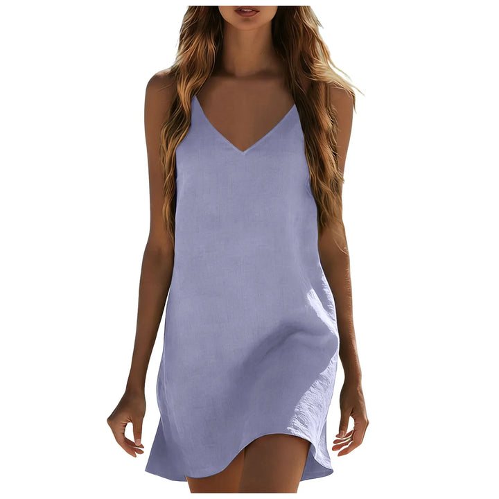 Eliza Cotton Linen Mini Dress