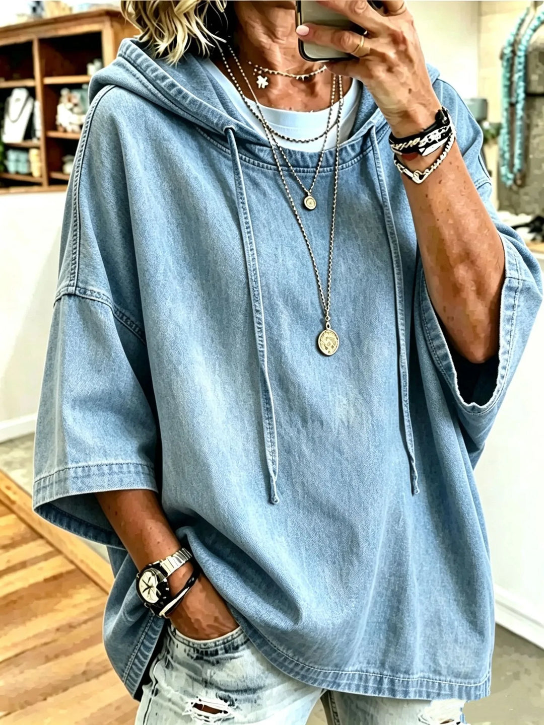 Edwina Drop Shoulder Hoodie