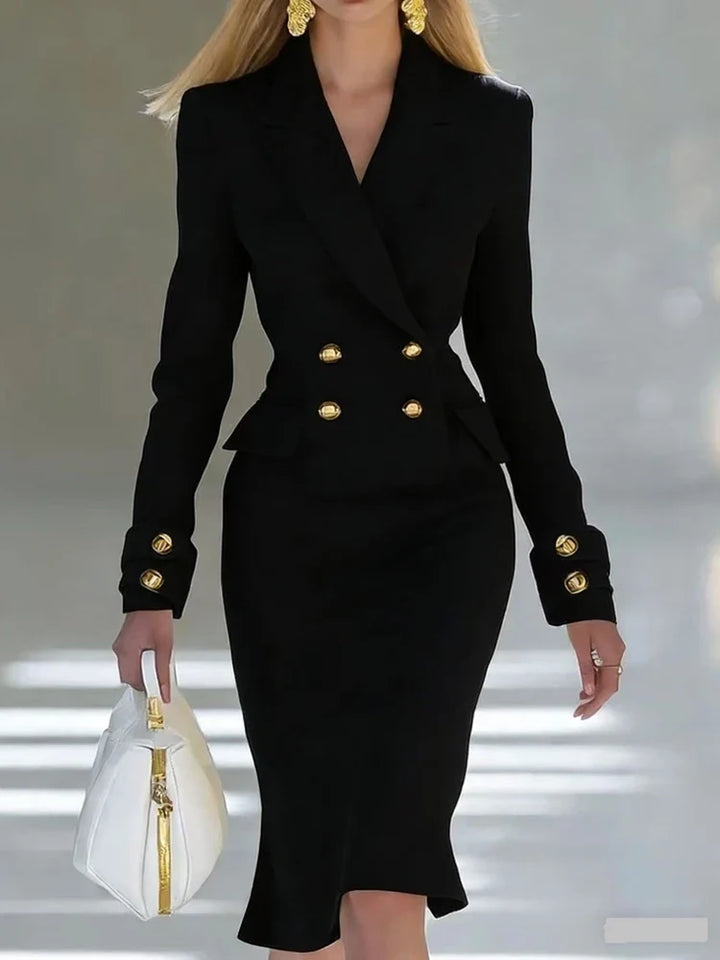 Demi Tailored Office Midi Dress