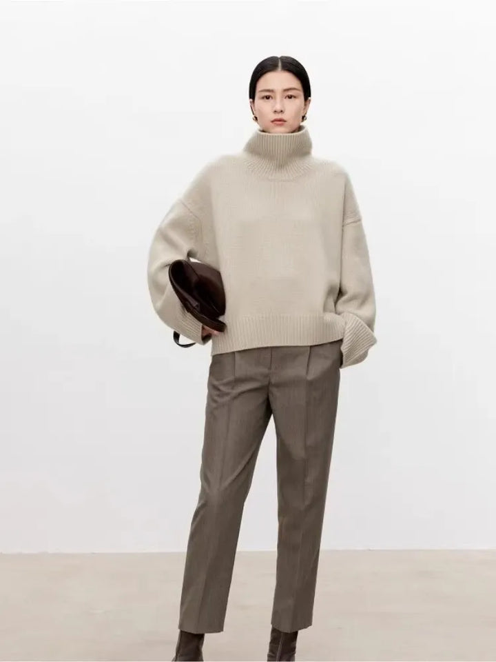 Halcyon Turtleneck Cashmere Pullover