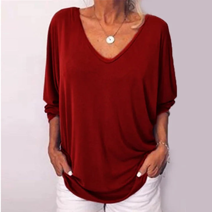 Giselle V-Neck Button Top