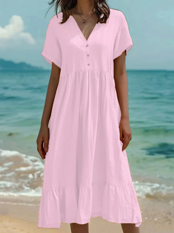 Deanna Button Front Maxi Dress