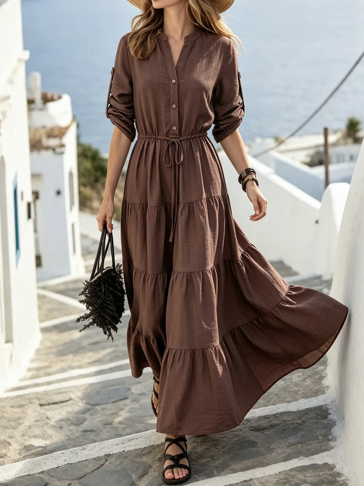 Harmony Tiered Shirt Maxi Dress