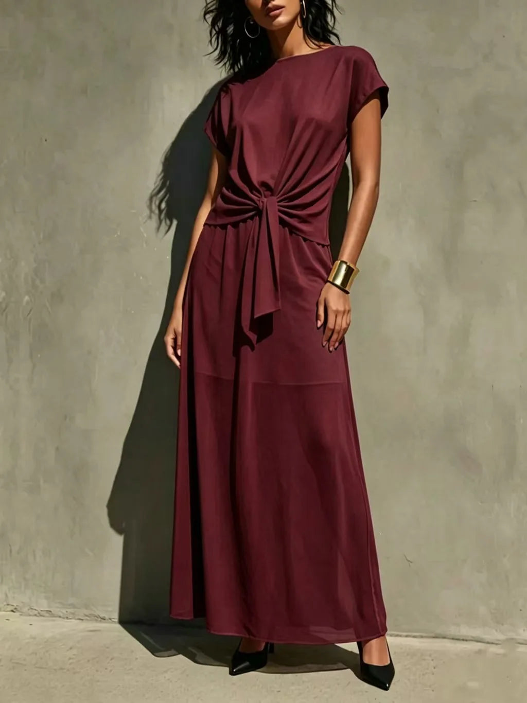 Desirae Elegant Chic Wedding Guest Dress
